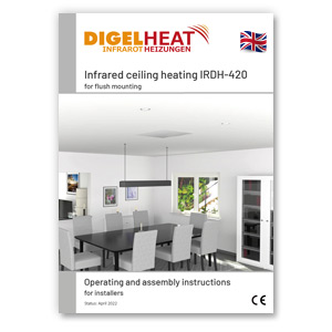 Instruction manual infrared ceiling heating