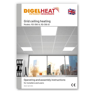 Operating instructions grid ceiling heating