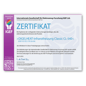 IGEF Zertifikat
