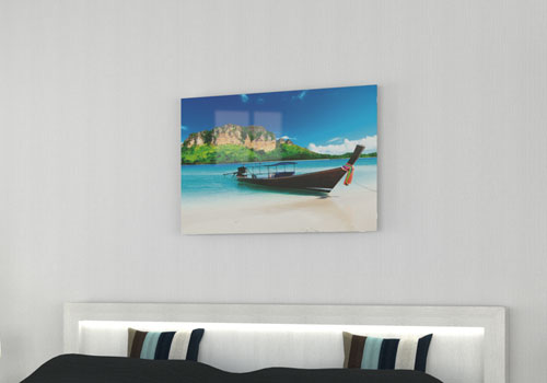 Infrared glass picture heater