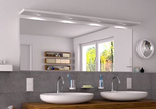 Infrared mirror heater